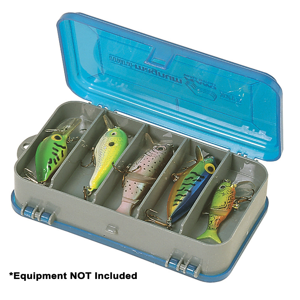 Plano Double Sided Tackle Organizer Small Silver/Blue Color