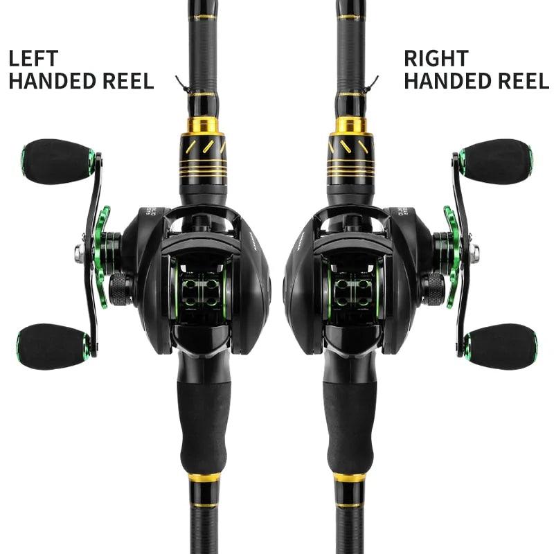 Precision Pro Elite Bait Casting Reel showing both left and right handed reel