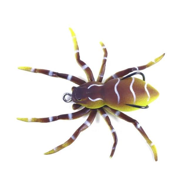 Spider Bait Fishing Lure Color: Brown/greenish yellow