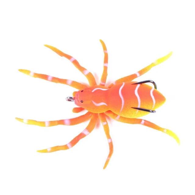 Spider Bait Fishing Lures Color: yellow/orange